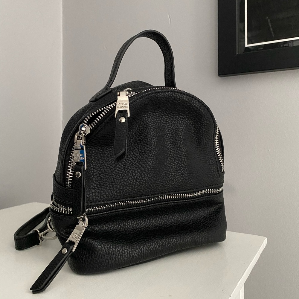 AUTH Steve Madden Black Mini Backpack